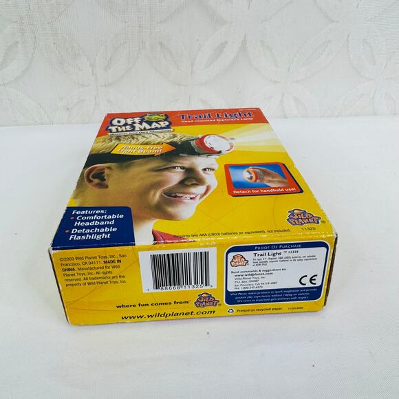 Wild Planet Off The Map Trail Light Head Mount Explorer Lamp NIB - Picture 3 of 6